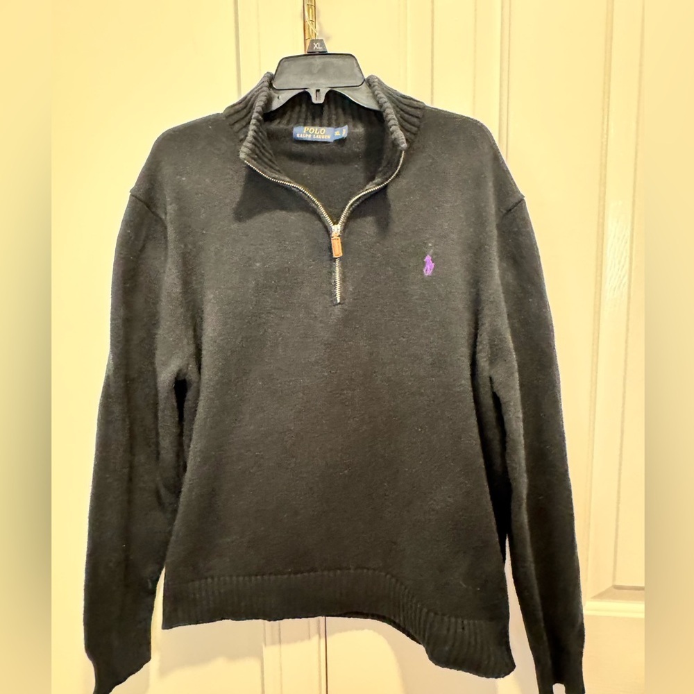 Polo by Ralph Lauren Black Zip Up Sweater